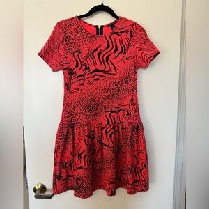 Victoria’s Secret Short Sleeve Mini Animal Print Dress in Size XS